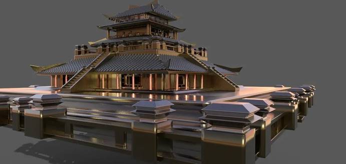 建筑的摆设布局中度可信度描述已自动生成